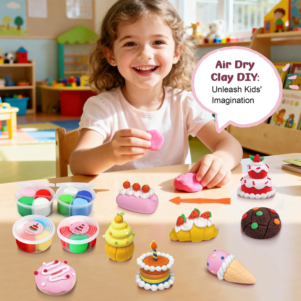 HECKLES Air Dry Clay Kit no bake cleanup for mess-free sessions