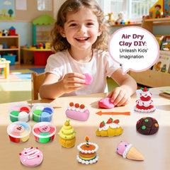 HECKLES Air Dry Clay Kit no bake cleanup for mess-free sessions