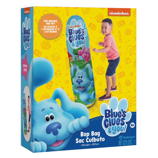 Hedstrom Blue's Clues You Bop Bag side view supports dynamic bouncing.
