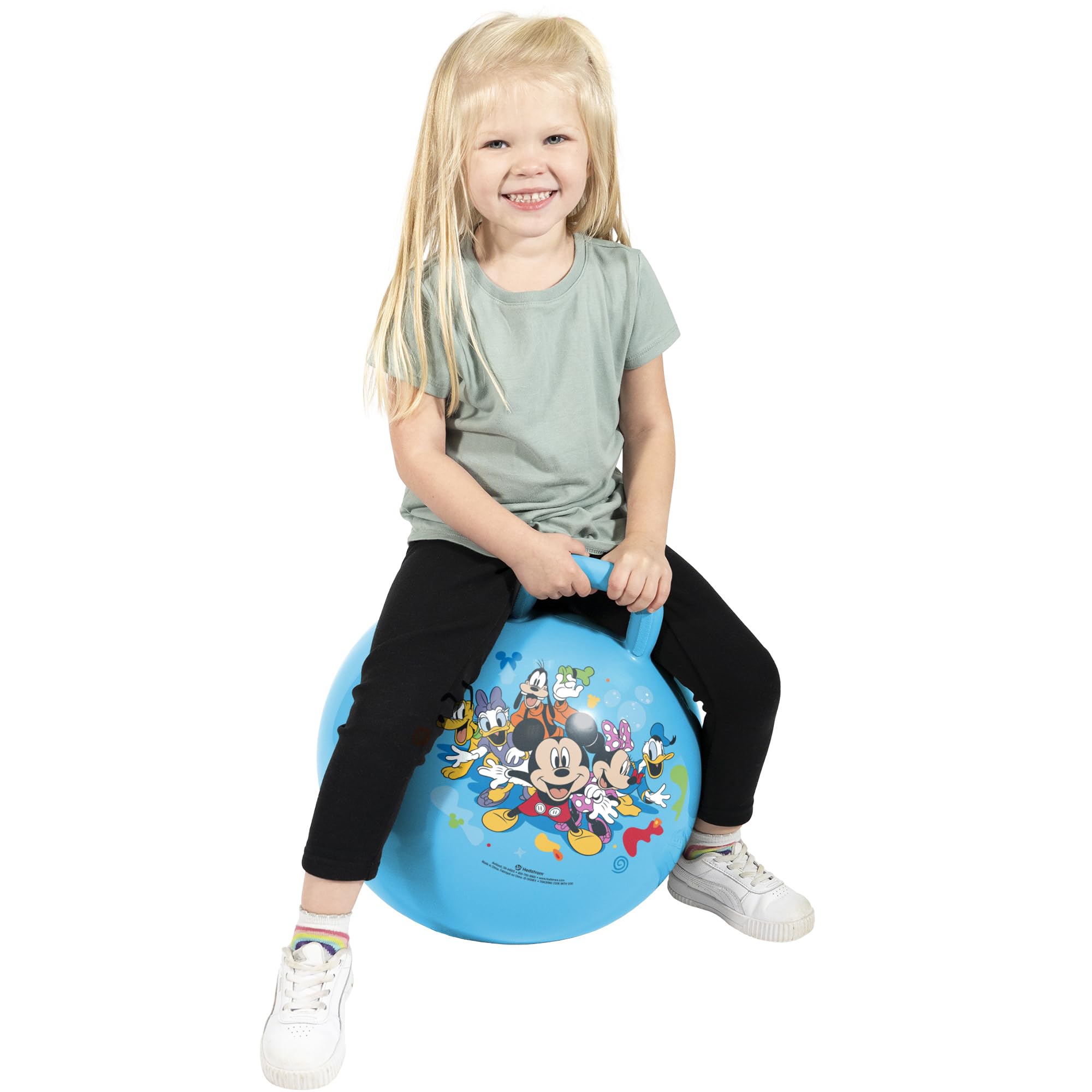Durable vinyl construction of Hedstrom Hopper Ball supports repeated bouncing sessions
