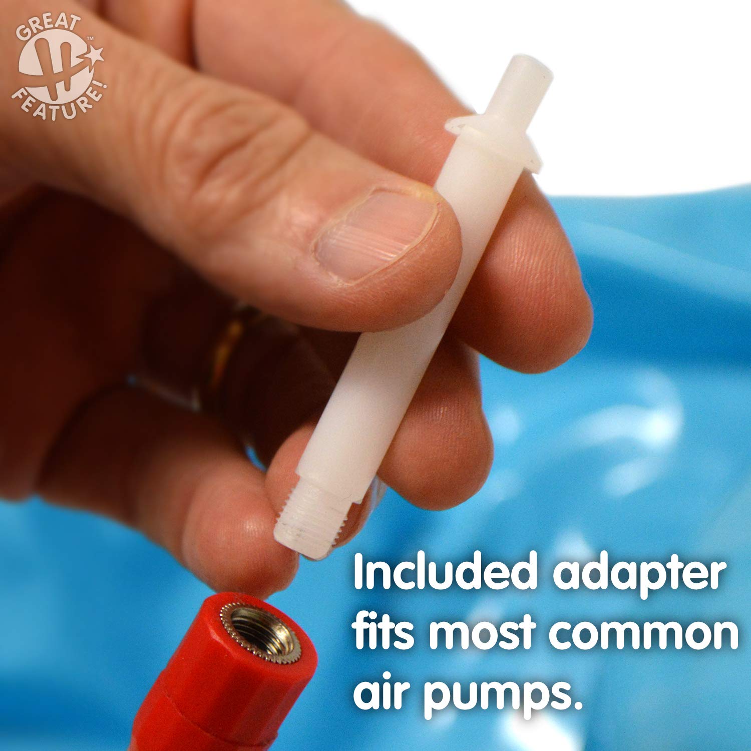 Hedstrom durable vinyl hopper ball maintains shape through repeated use.