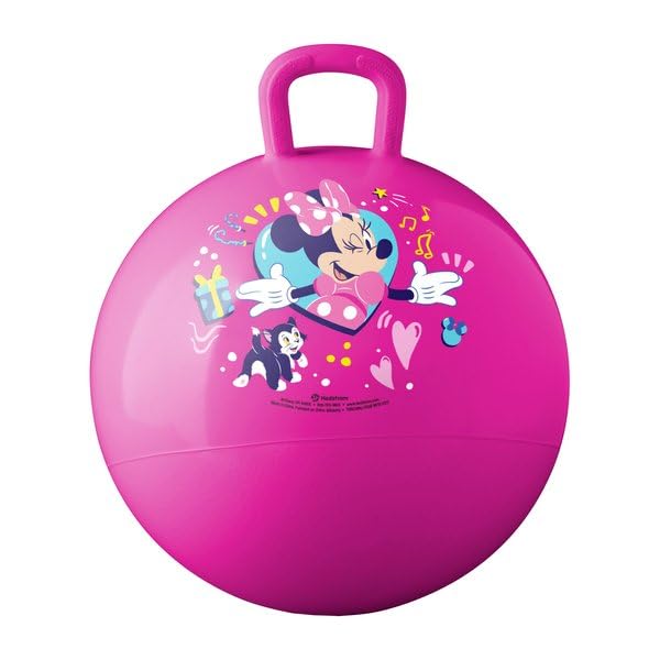 Hedstrom Minnie Mouse 15-inch hopper ball side view for indoor-outdoor play appeal