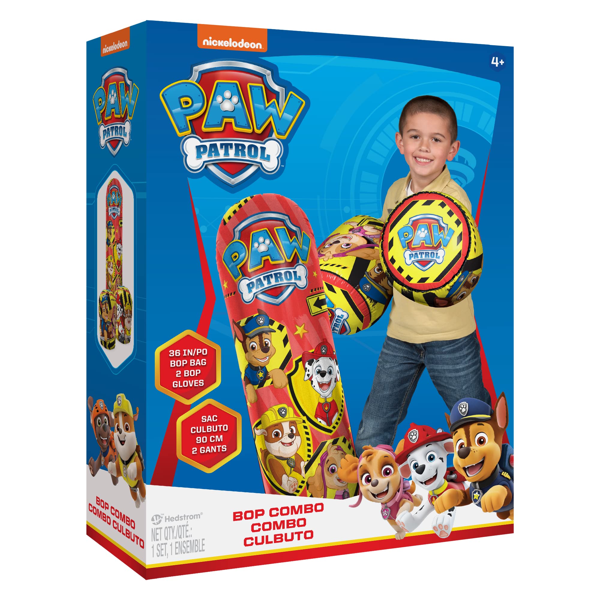 Hedstrom Paw Patrol Bop Bag base fill with water or sand supports stable bounce-back.