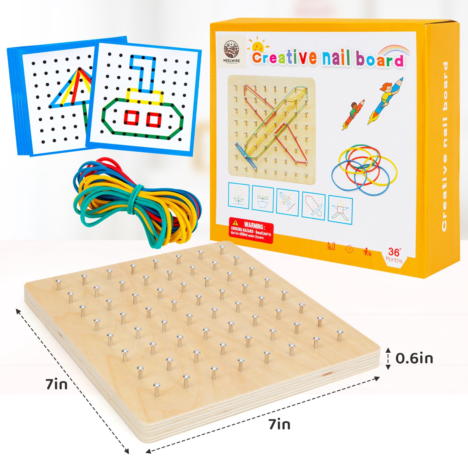 HEELWIRE rubber bands set for versatile geometric creations