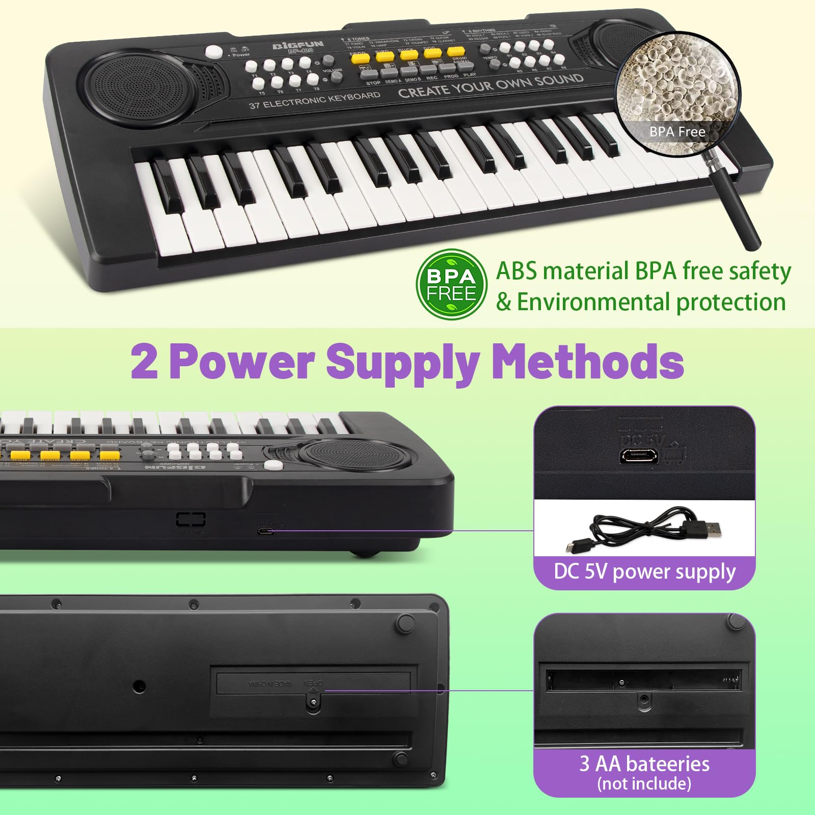 HEEPUEW educational piano with demos, sparks creativity and musical exploration