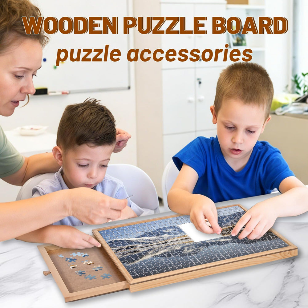 hehimhis compact puzzle board buffer zone around the frame protects edges