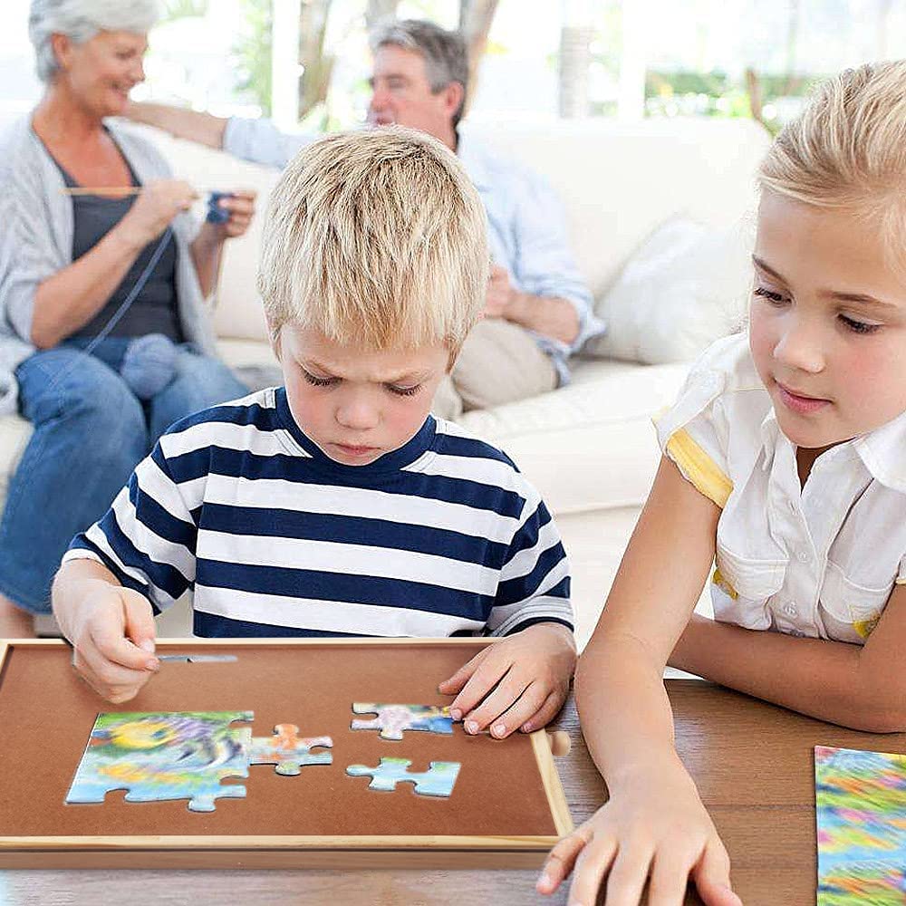 hehimhis lightweight puzzle table is easy to carry for portable use