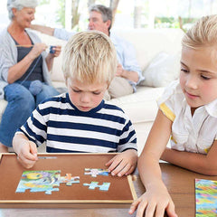 hehimhis lightweight puzzle table is easy to carry for portable use