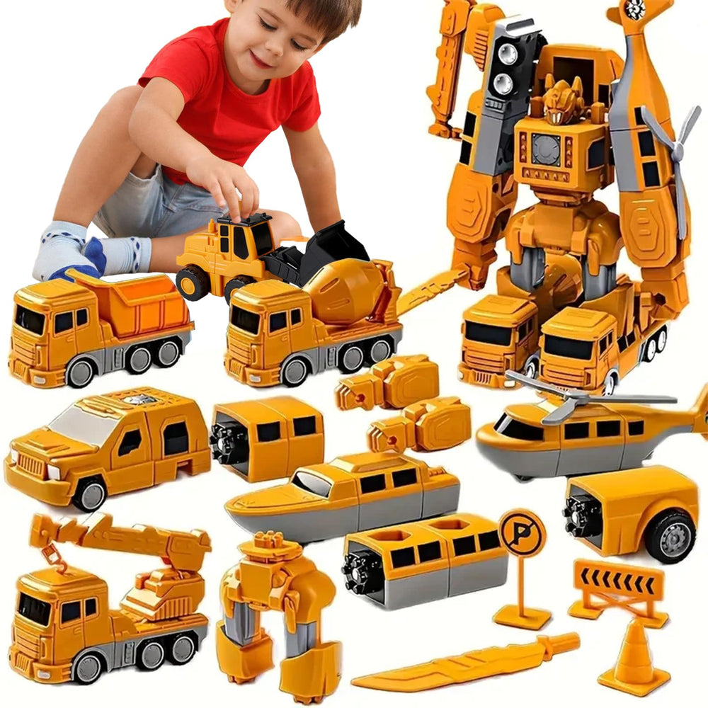 hehred magnetic transform car set packaging for playful learning