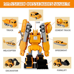 hehred transforming vehicles assembly with magnetic parts for kids