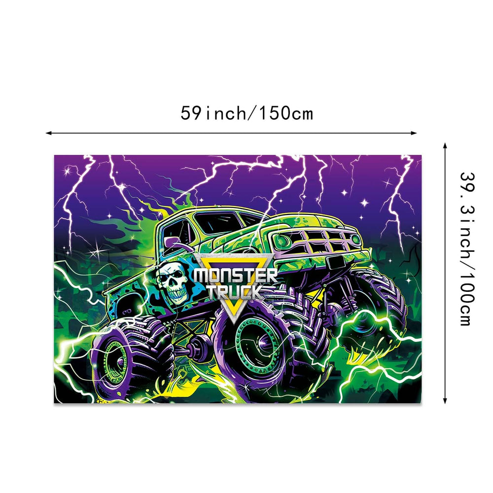 Heidaman Monster Truck 5-inch balloons add compact bursts of color to the decor.