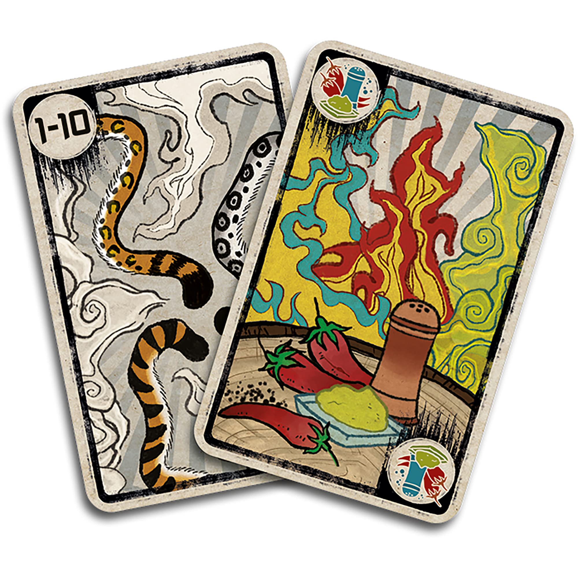 Spicy deck features 40 unique artworks across the cards.