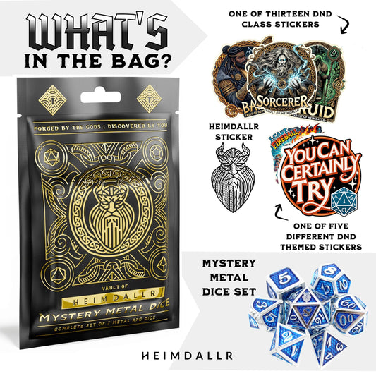 HEIMDALLR class sticker inside the pack to spark character ideas.