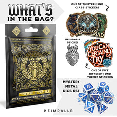 HEIMDALLR class sticker inside the pack to spark character ideas.
