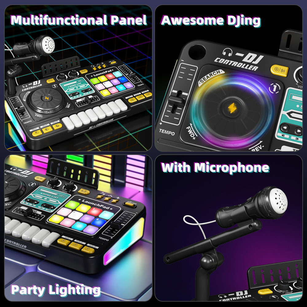 HEJIN Kids DJ table piano keys for melodies and exploration