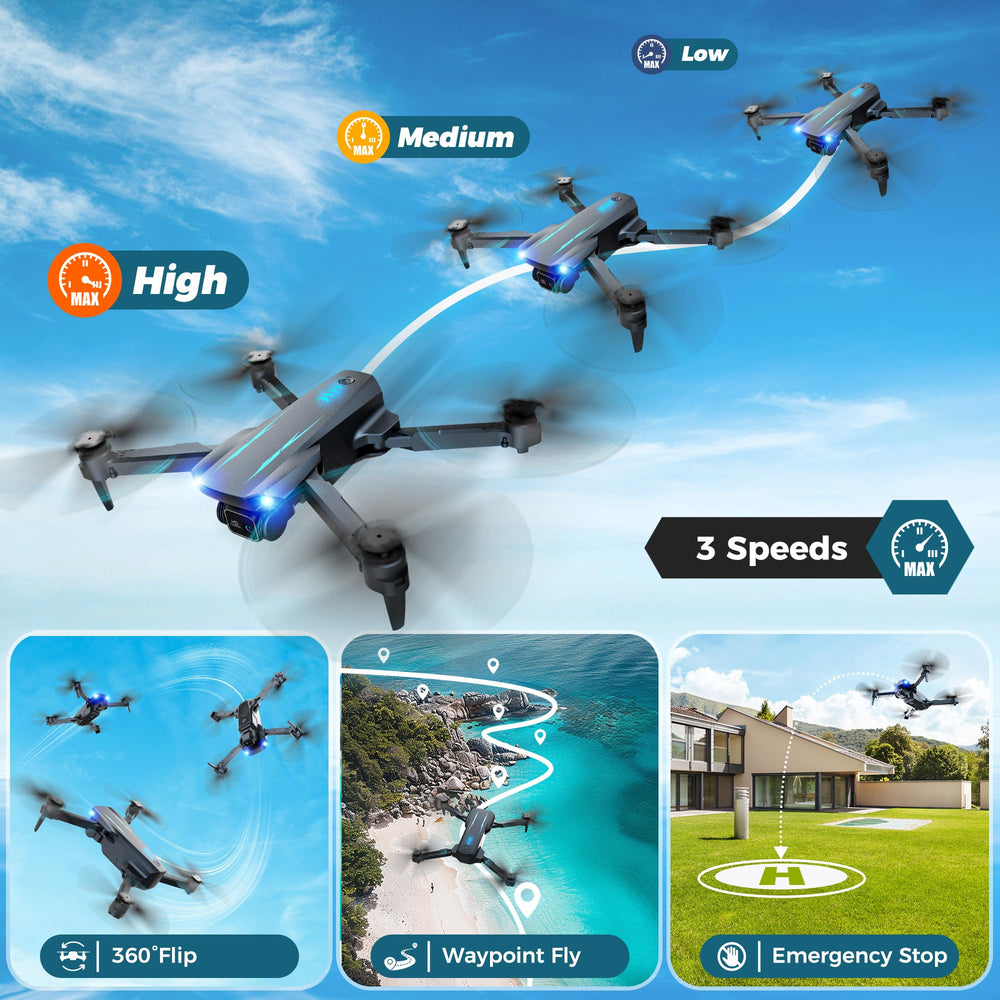 Helatt drone 3D flip for dynamic aerial videos