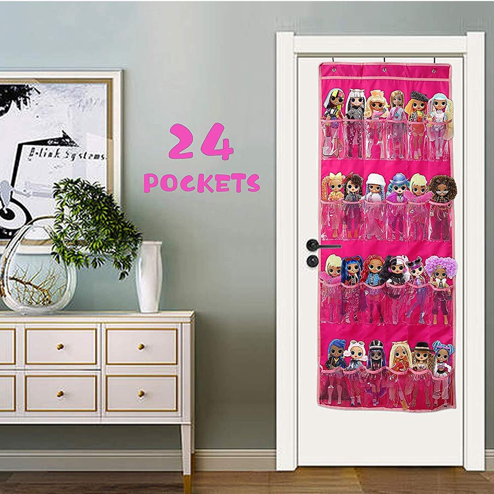 Helimwint dolls and collectibles organizer display for quick viewing.