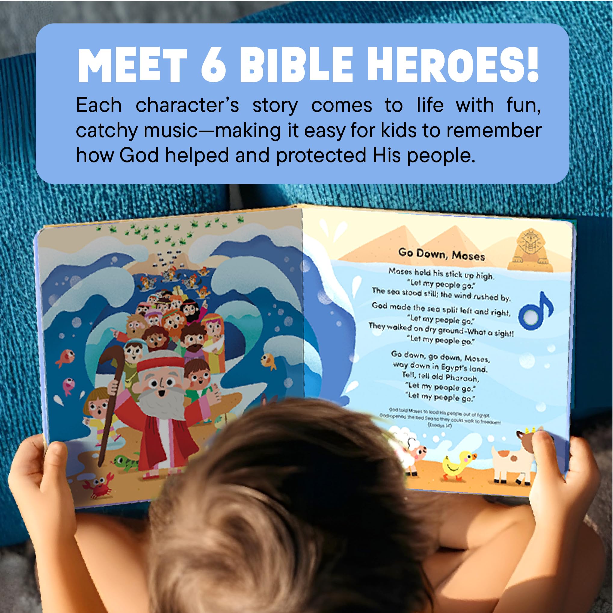 Hello 2 Kids Bible Heroes page shows a playful play button for kids.