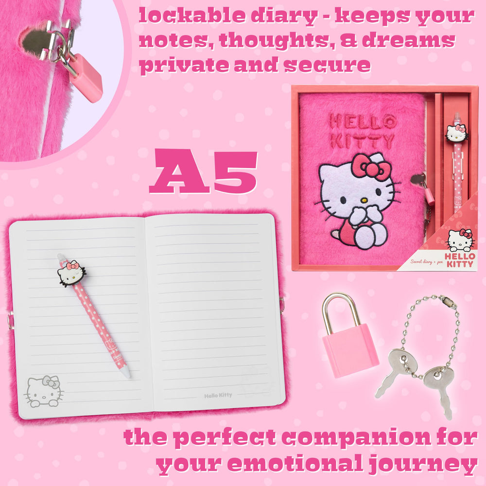 Hello Kitty gift-ready diary and pen set for birthdays