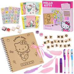 Hello Kitty scrapbook kit notebook for journaling and creative expression.