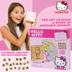 Hello Kitty sticker sheets to personalize pages with kawaii flair.