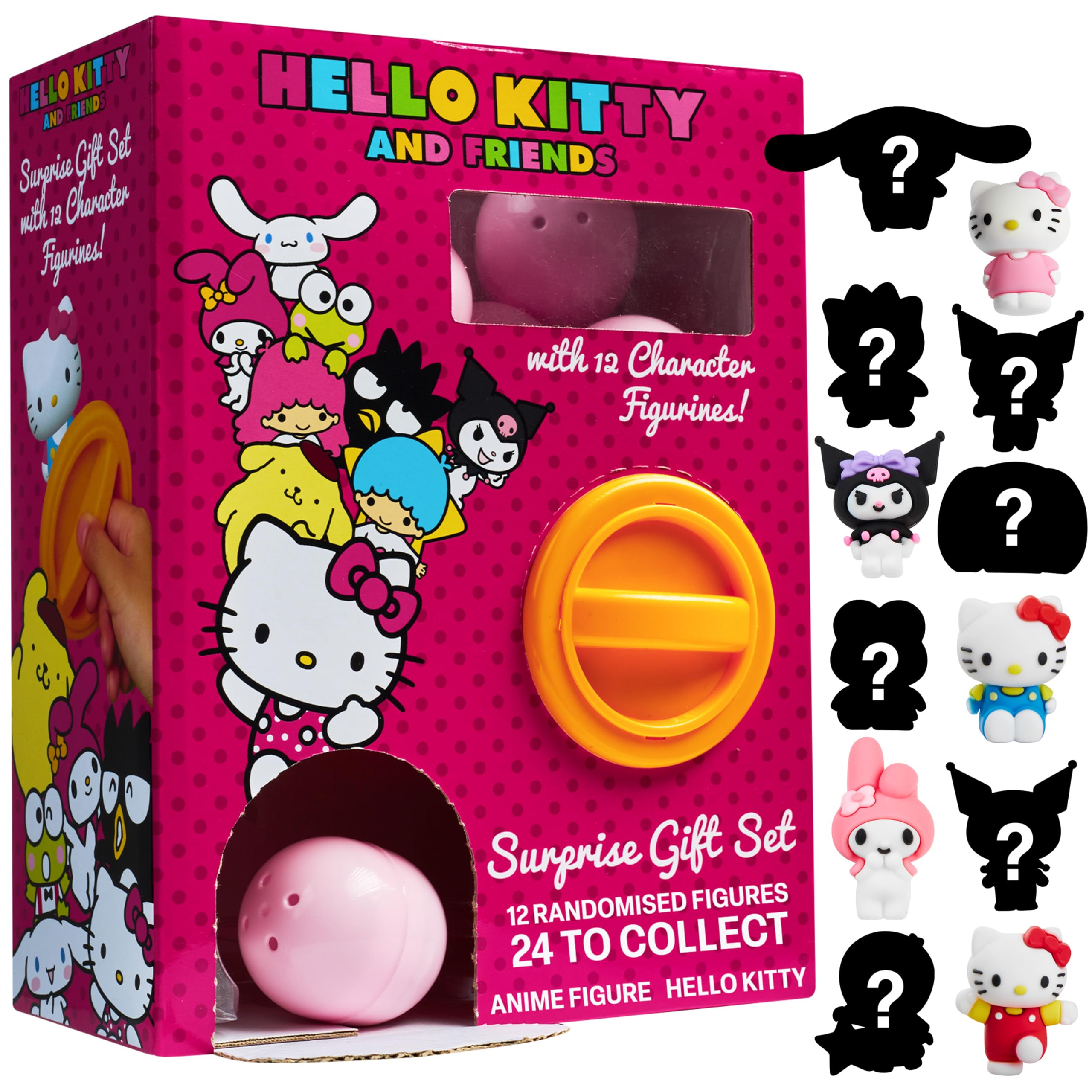 Hello Kitty surprise capsules 12-pack box, ideal for gifting