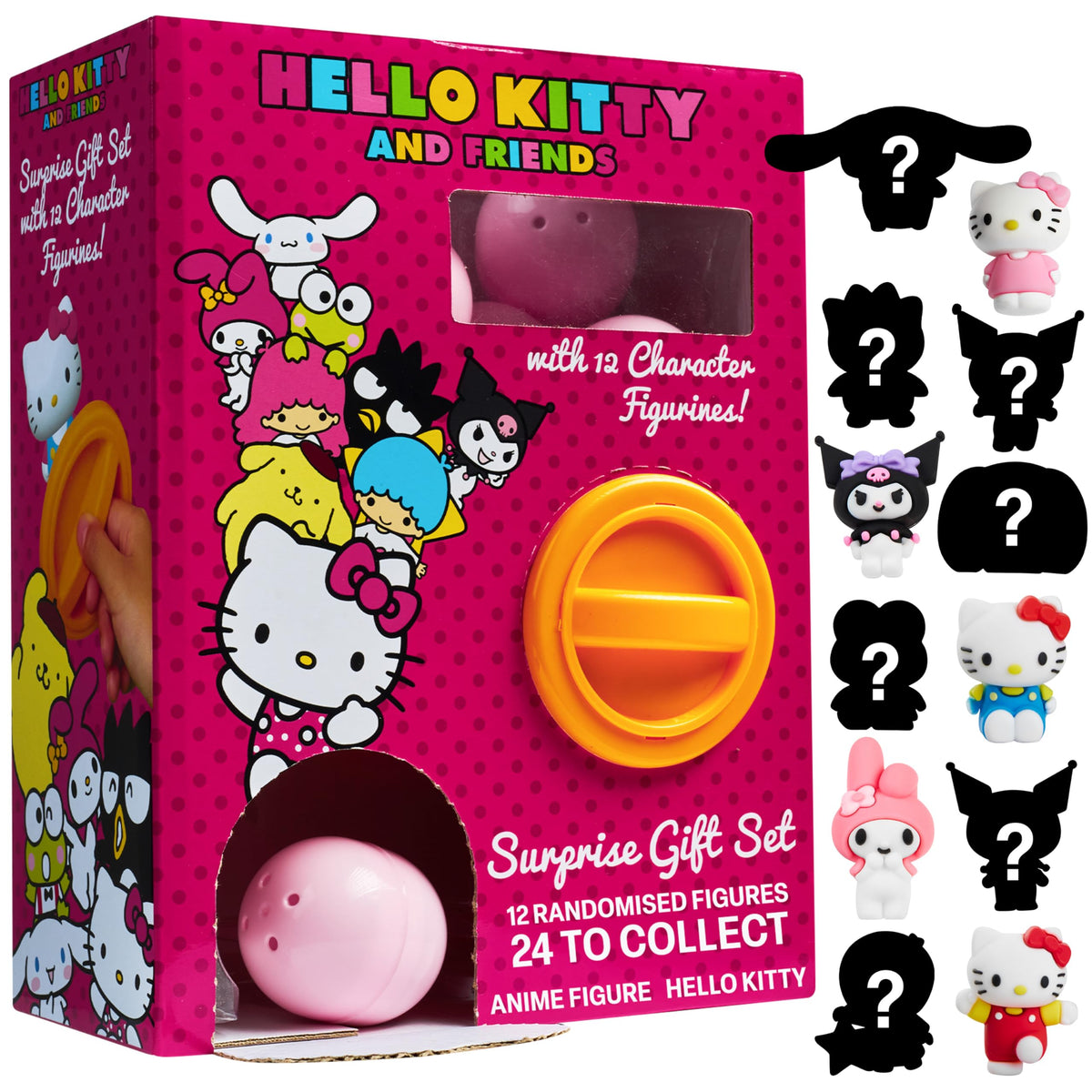 Hello Kitty surprise capsules 12-pack box, ideal for gifting