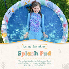 Hello Little Honey splash pad non-slip bottom helps reduce slips during active play.