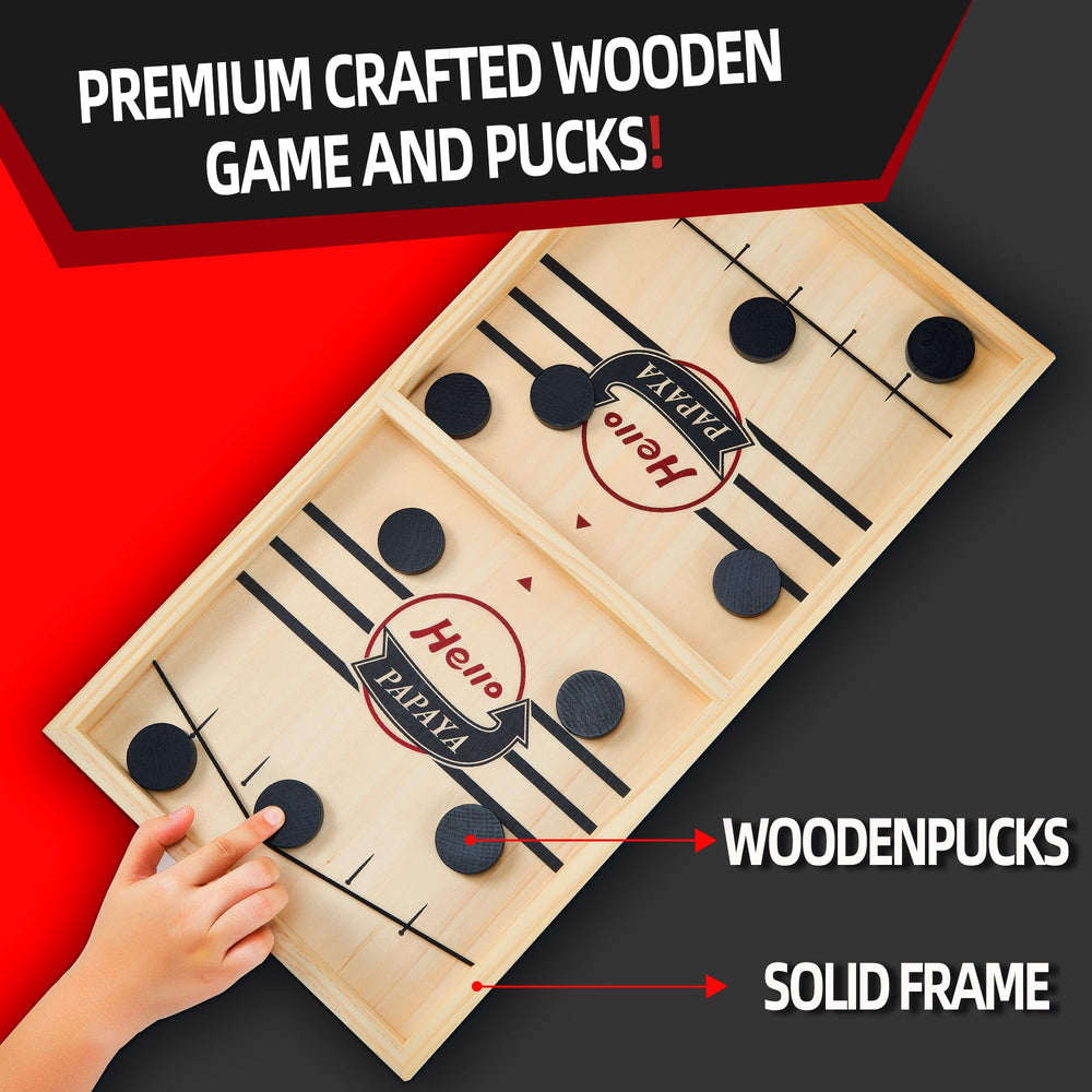 HELLO PAPAYA 2-in-1 table game compact design easy setup and portable