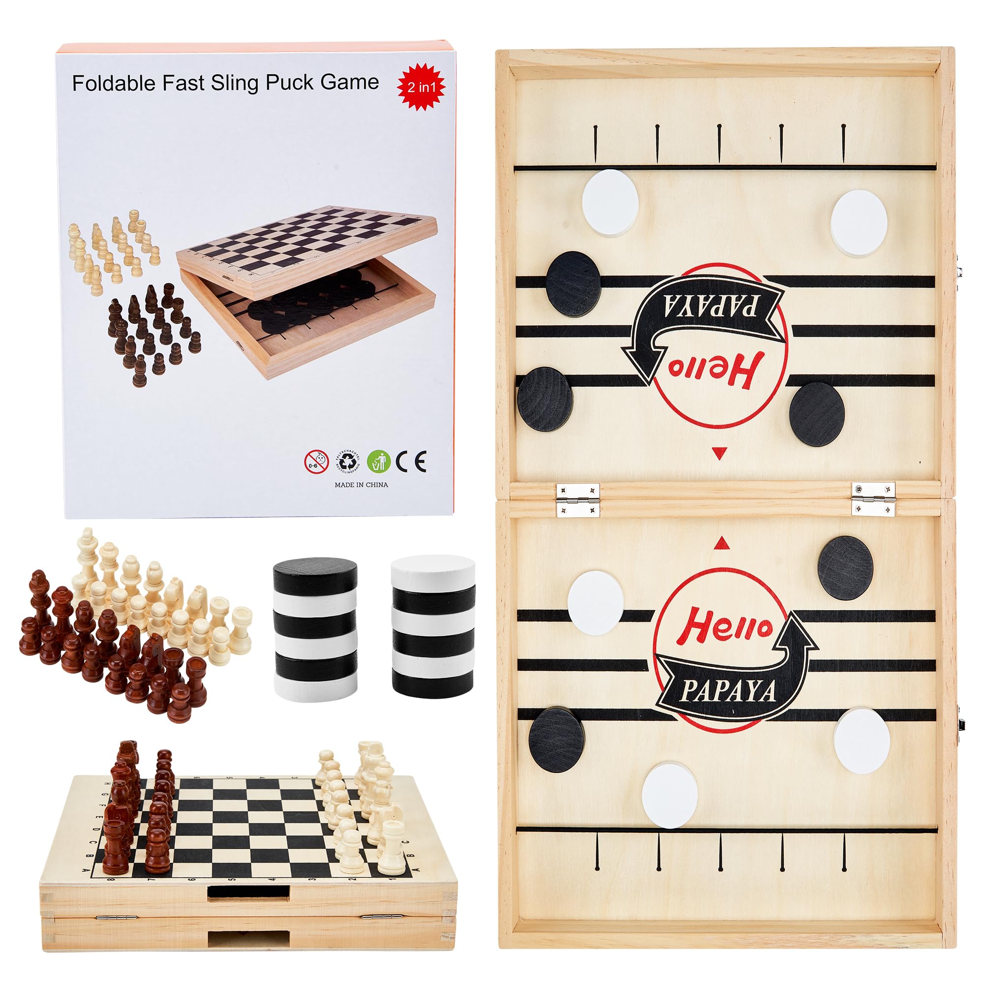 HELLO PAPAYA Solid wooden frame with smooth finish for easy gliding.