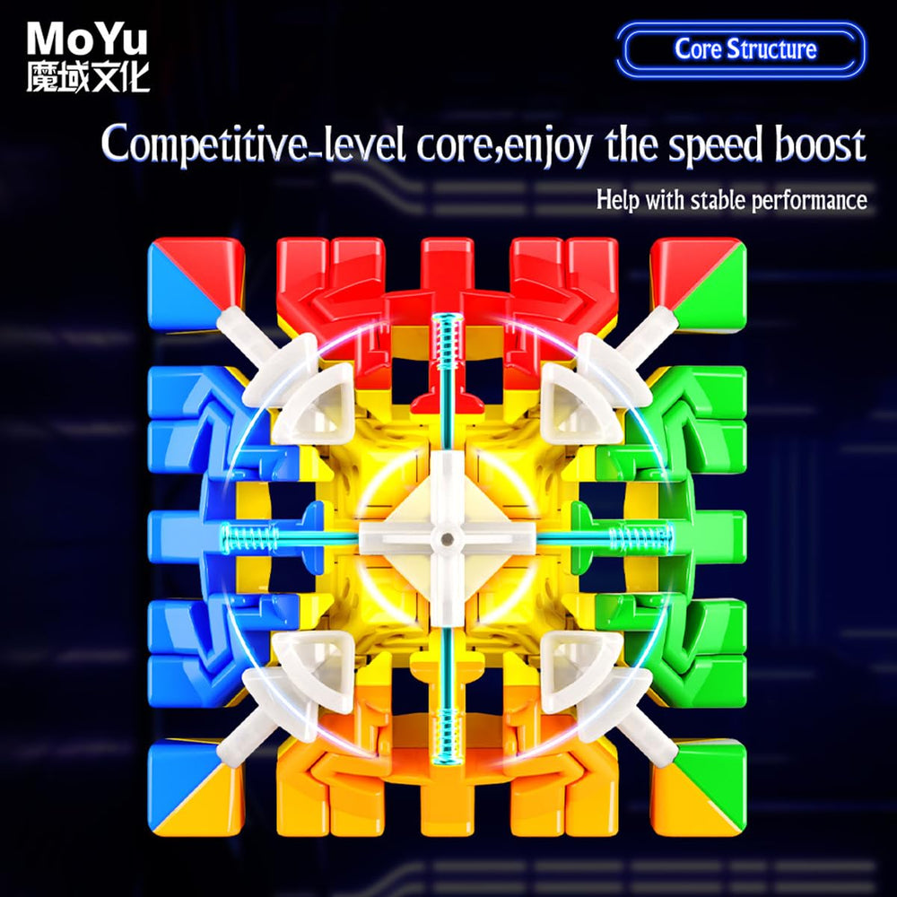 HELLOCUBE Moyu Meilong 7x7x7 V2 durable interior components support long-lasting performance.