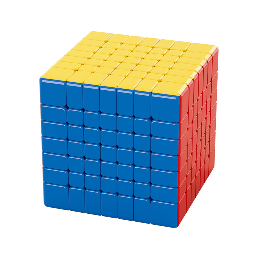HELLOCUBE Moyu Meilong 7x7x7 V2 speed cube cover shows smooth turning for focused practice