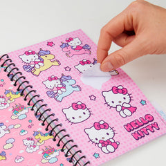 Hello Kitty spiral binder with four dividers keeping projects organized