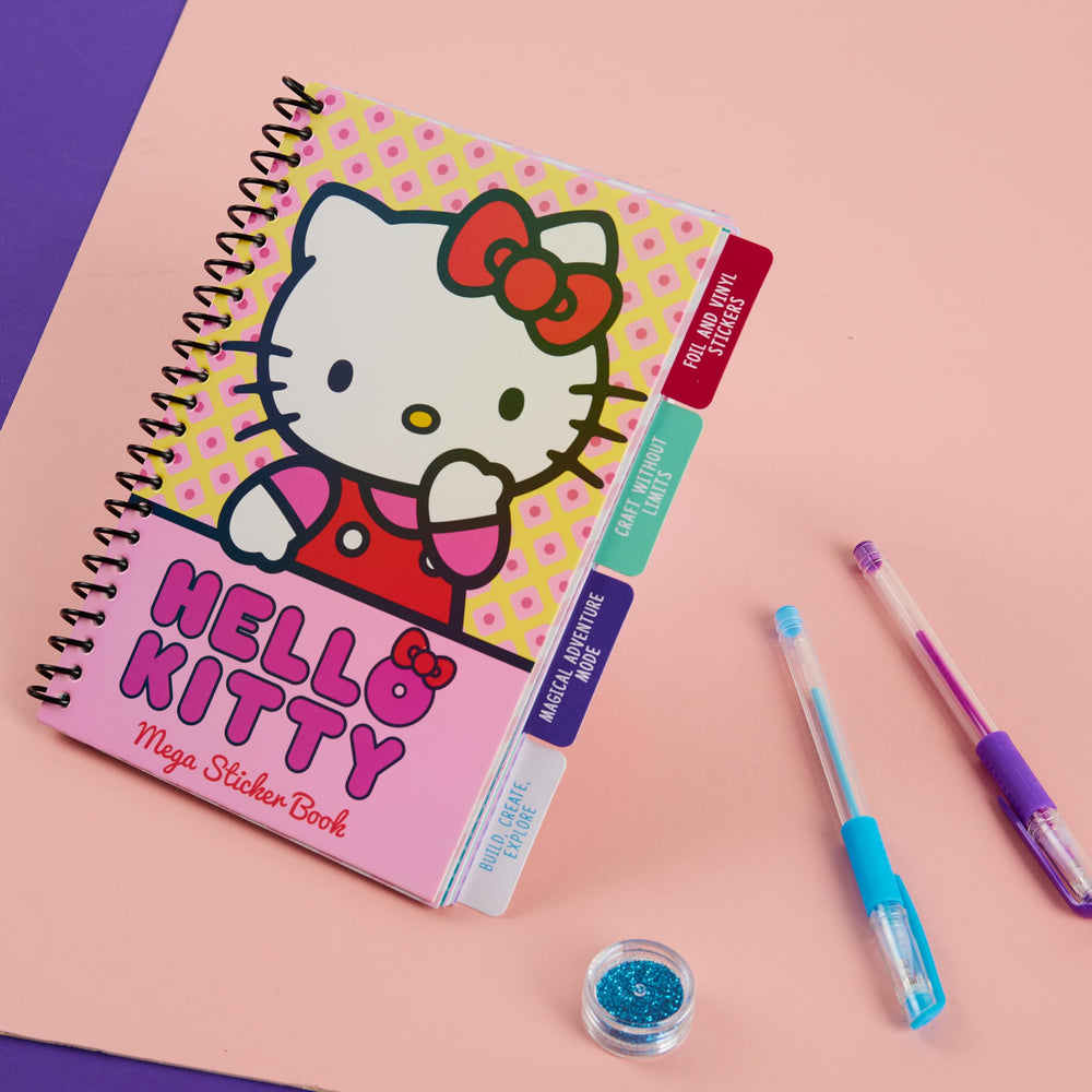Hello Kitty sticker sheets with varied designs for scrapbooks and notes