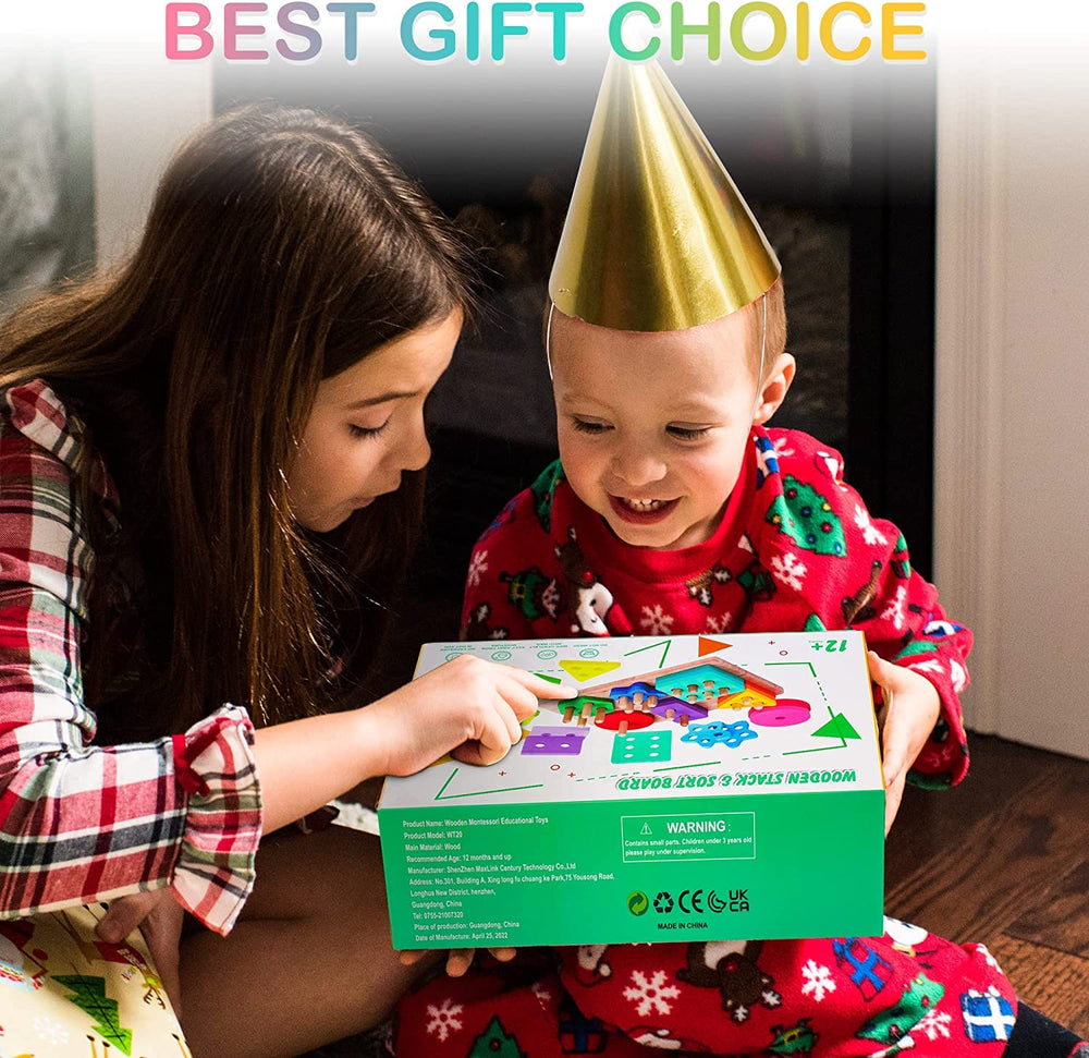 HELLOWOOD gift-ready packaging highlights a premium Montessori-inspired toy