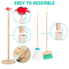 HELLOWOOD kids cleaning dustpan invites tidy-up tasks and easy organization