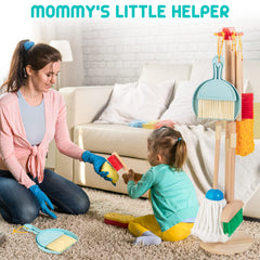 HELLOWOOD kids cleaning rag adds soft absorbent detail for cleanup pretend tasks