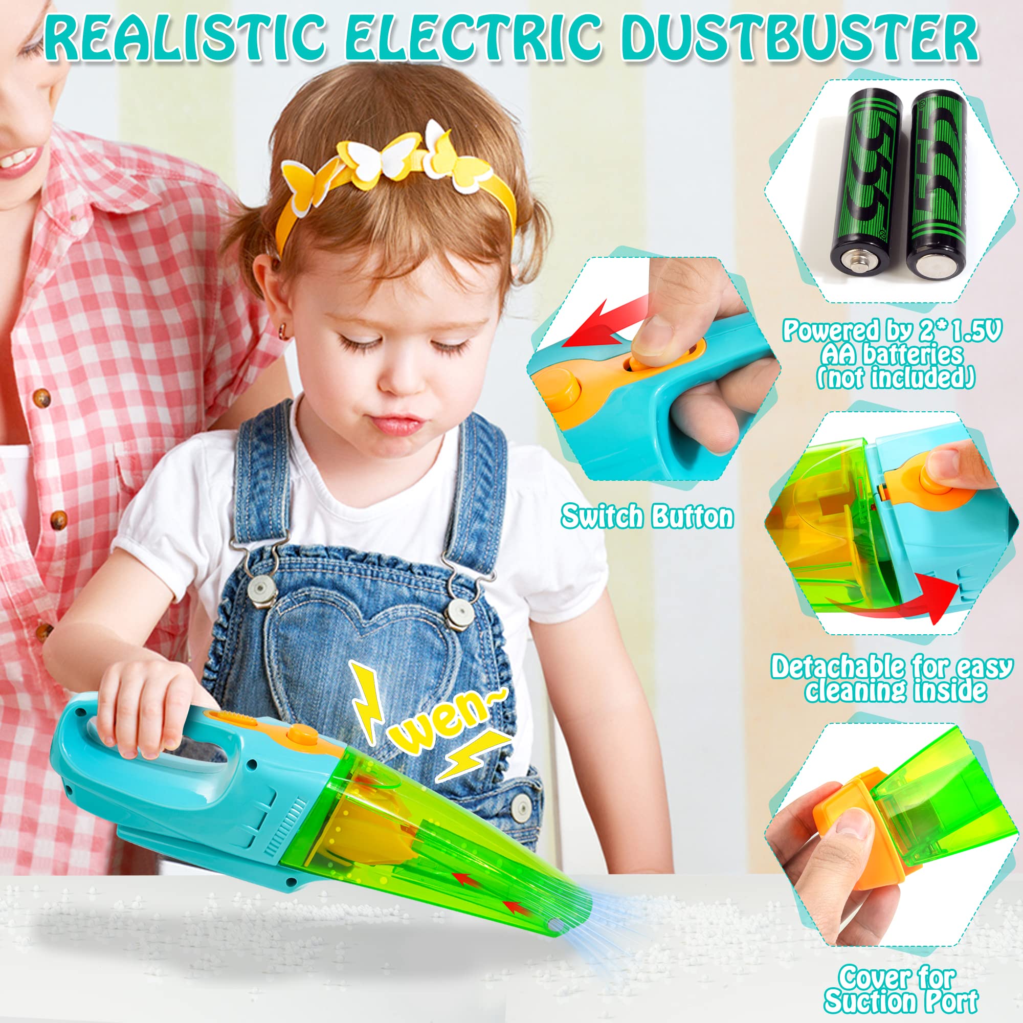 HELLOWOOD Dustpan and brush image – supports hands-on coordination while cleaning.