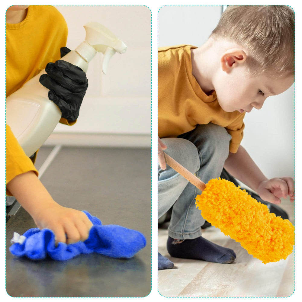 HELLOWOOD Handheld vacuum image – realistic action motivates open-ended pretend play.