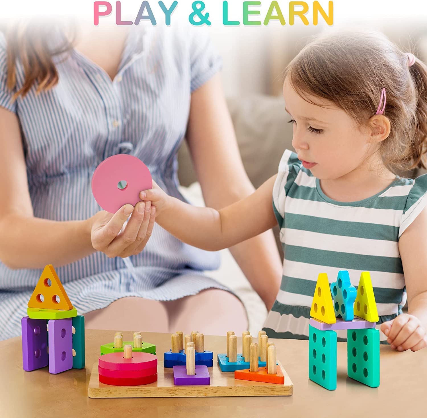 HELLOWOOD smooth edges and lead-free paints support kid-safe exploration