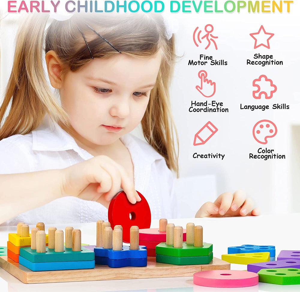 HELLOWOOD twelve word cards pair with blocks for language play