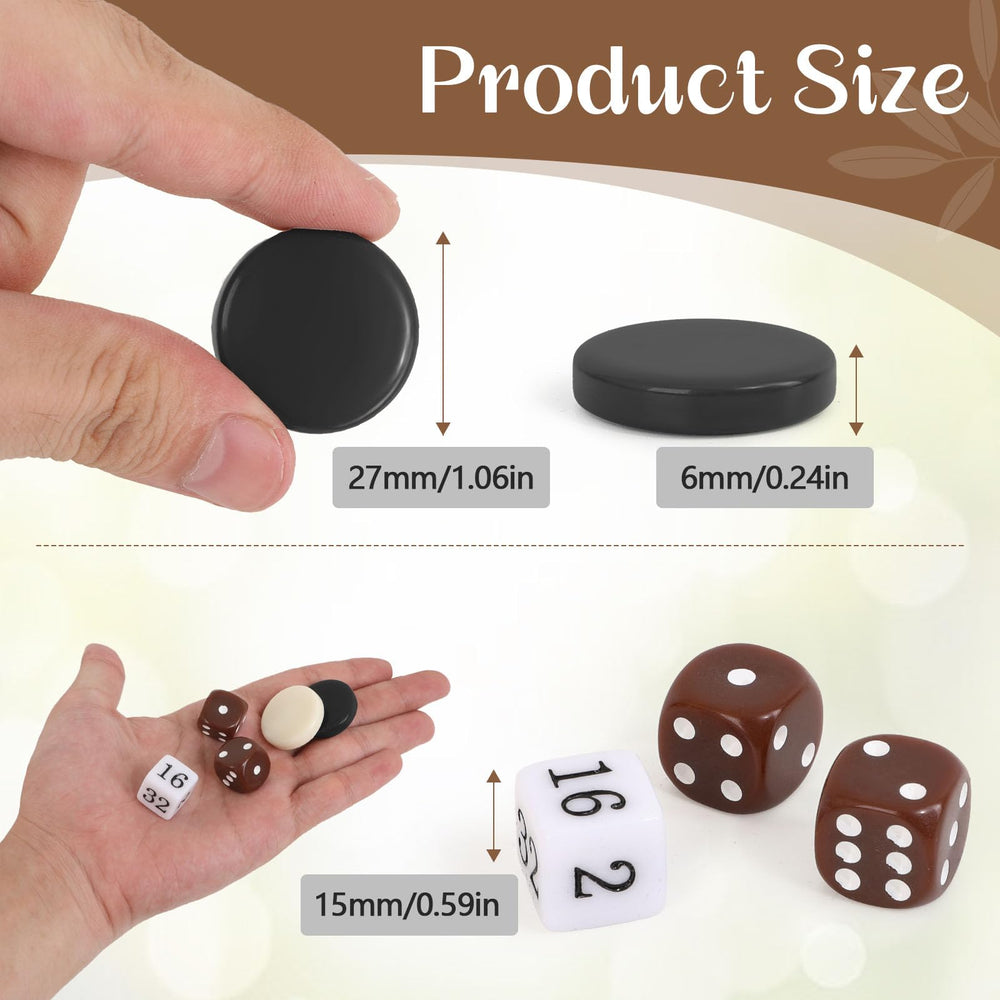 Hellpnoom ceramic backgammon pieces set ready for replacement or complete setups