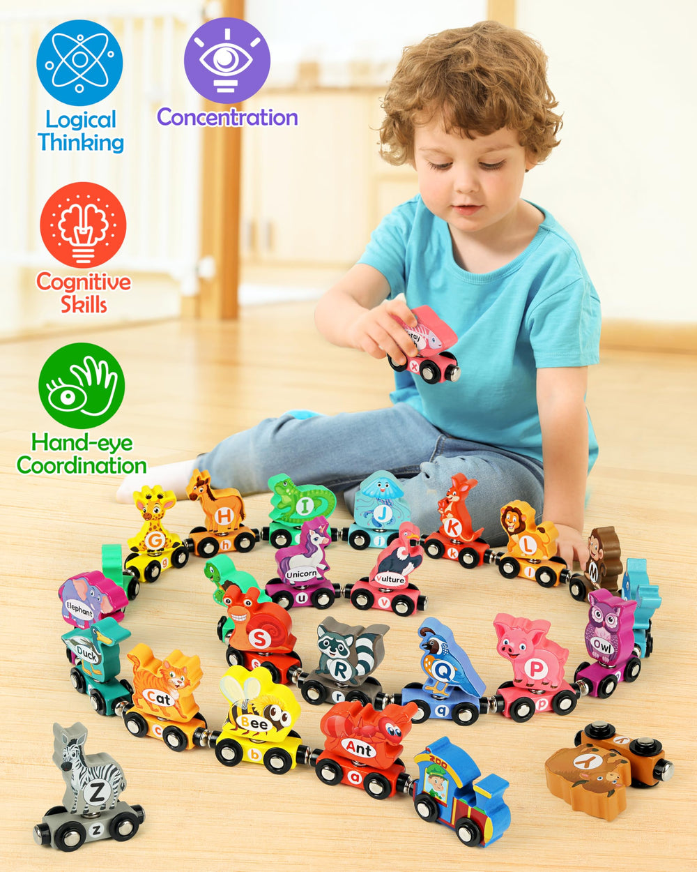 Helsort Montessori-inspired toy supports STEM-like exploration and cognitive development.