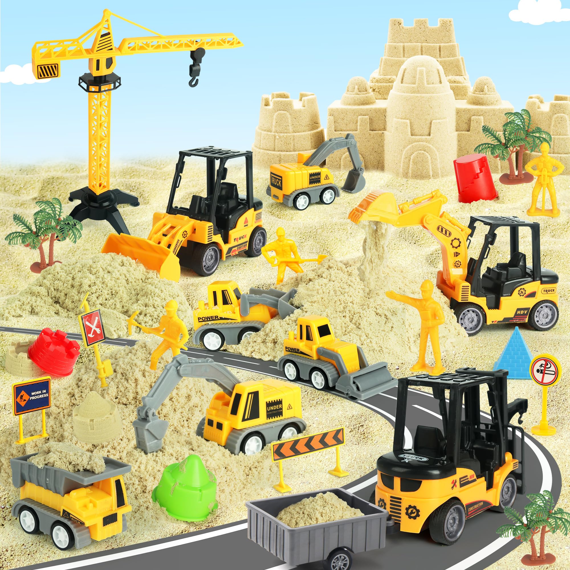 Helsort molds and tools help kids craft detailed sand buildings