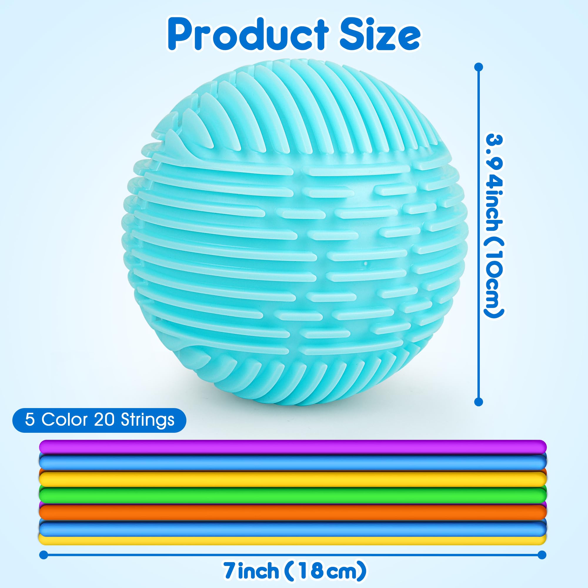 Helsort sensory ball on airplane tray highlights screen-free activity options