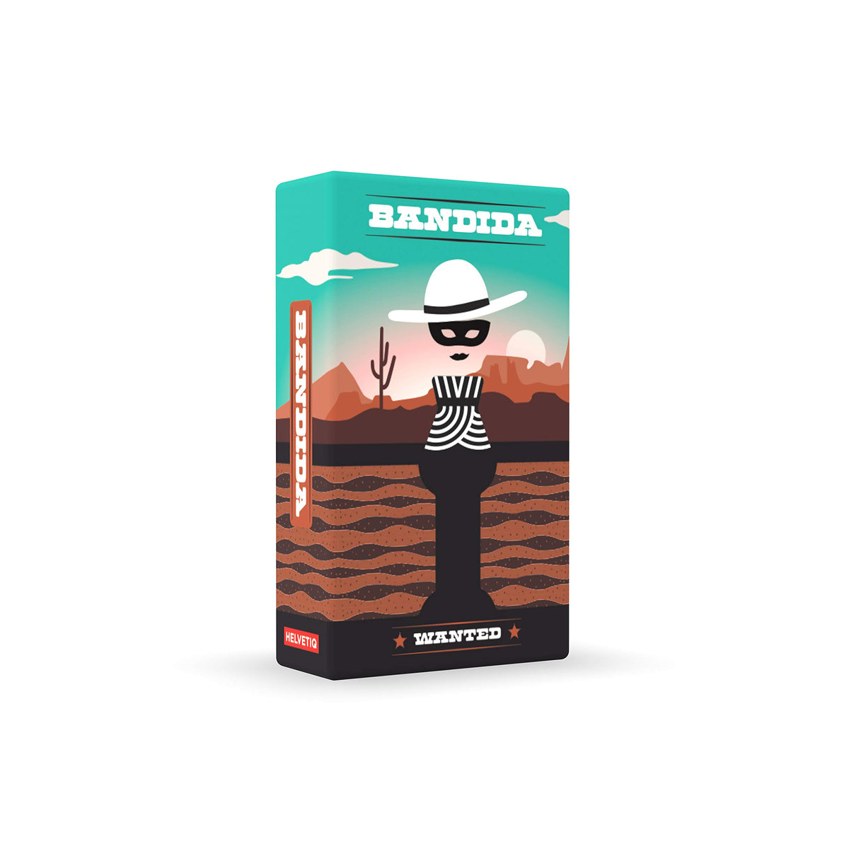Helvetiq Bandida Card Game cover art inviting family game night with vibrant visuals.