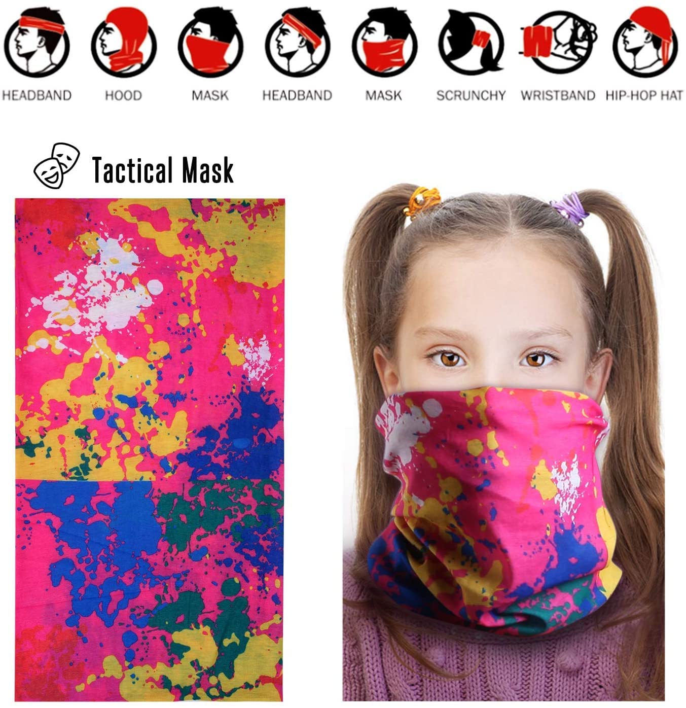 Hely Cancy camo bandana adds breathable style to pretend missions.