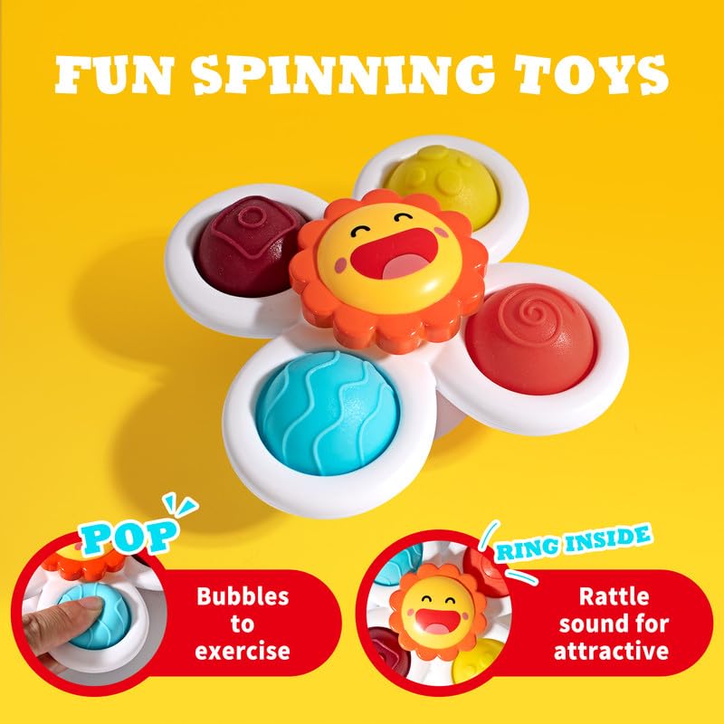 Colorful bath toy set by Hely Cancy for infants