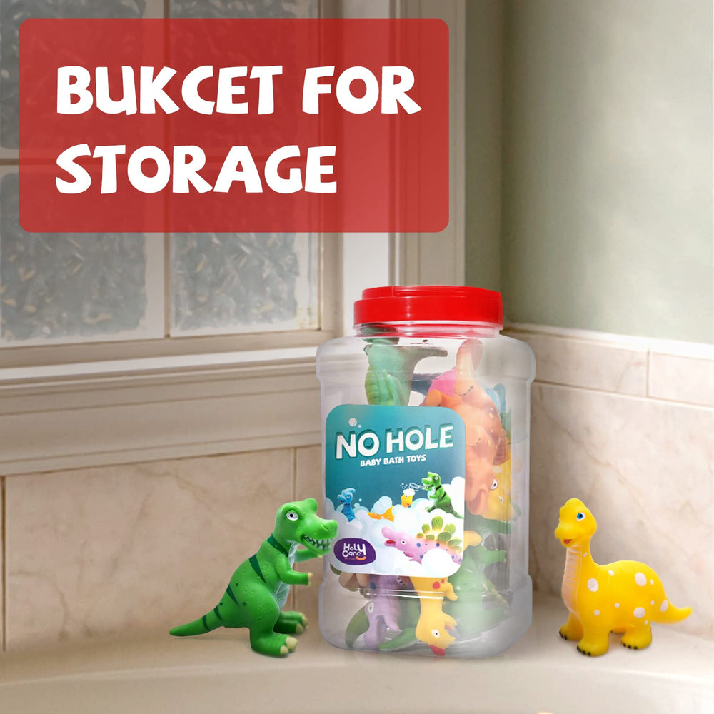 Hely Cancy Dinosaur bath toy fits small hands for easy grasping.