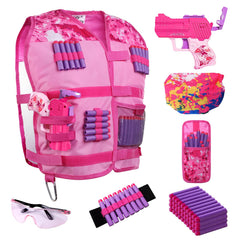 Hely Cancy pink girls tactical vest with adjustable straps for quick, comfortable wear.